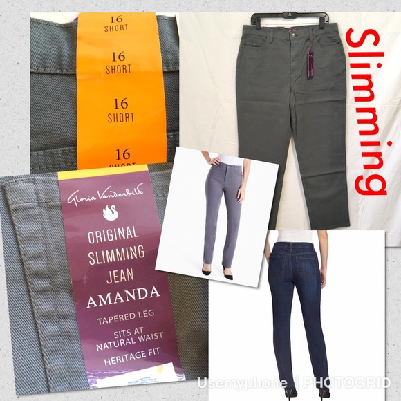 gloria vanderbilt amanda slimming jeans